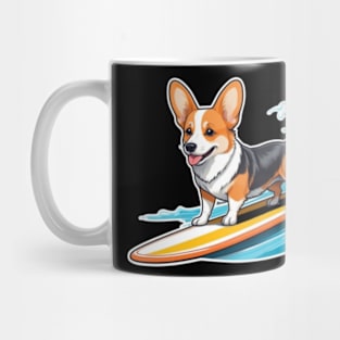 Surfing Corgi Mug